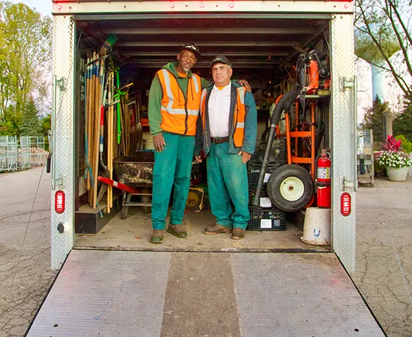 Mariani Landscape team members at job site