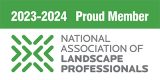 The national association of landscape professionals logo.